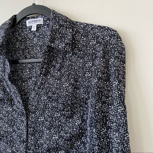 Express-portofino black & white button down - Picture 6 of 7